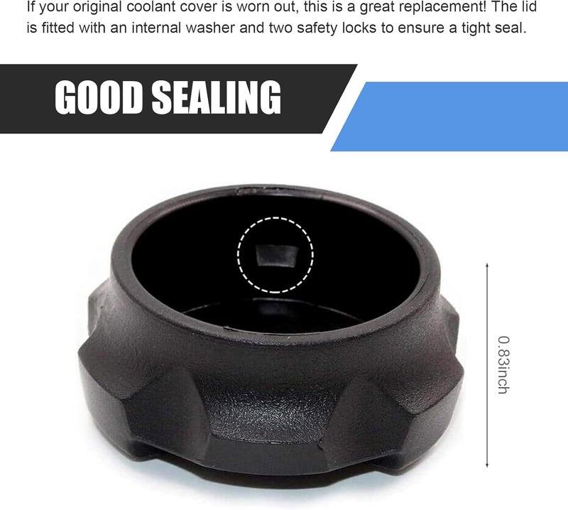CyperFair Car Radiator Water Tank Cap, Sealed Heat-resistant Engine Coolant Reservoir Cap, Coolant Tank Seal Replacement Part, Compatible with Kia Santa Fe 2544126100 (Black) - Image 5